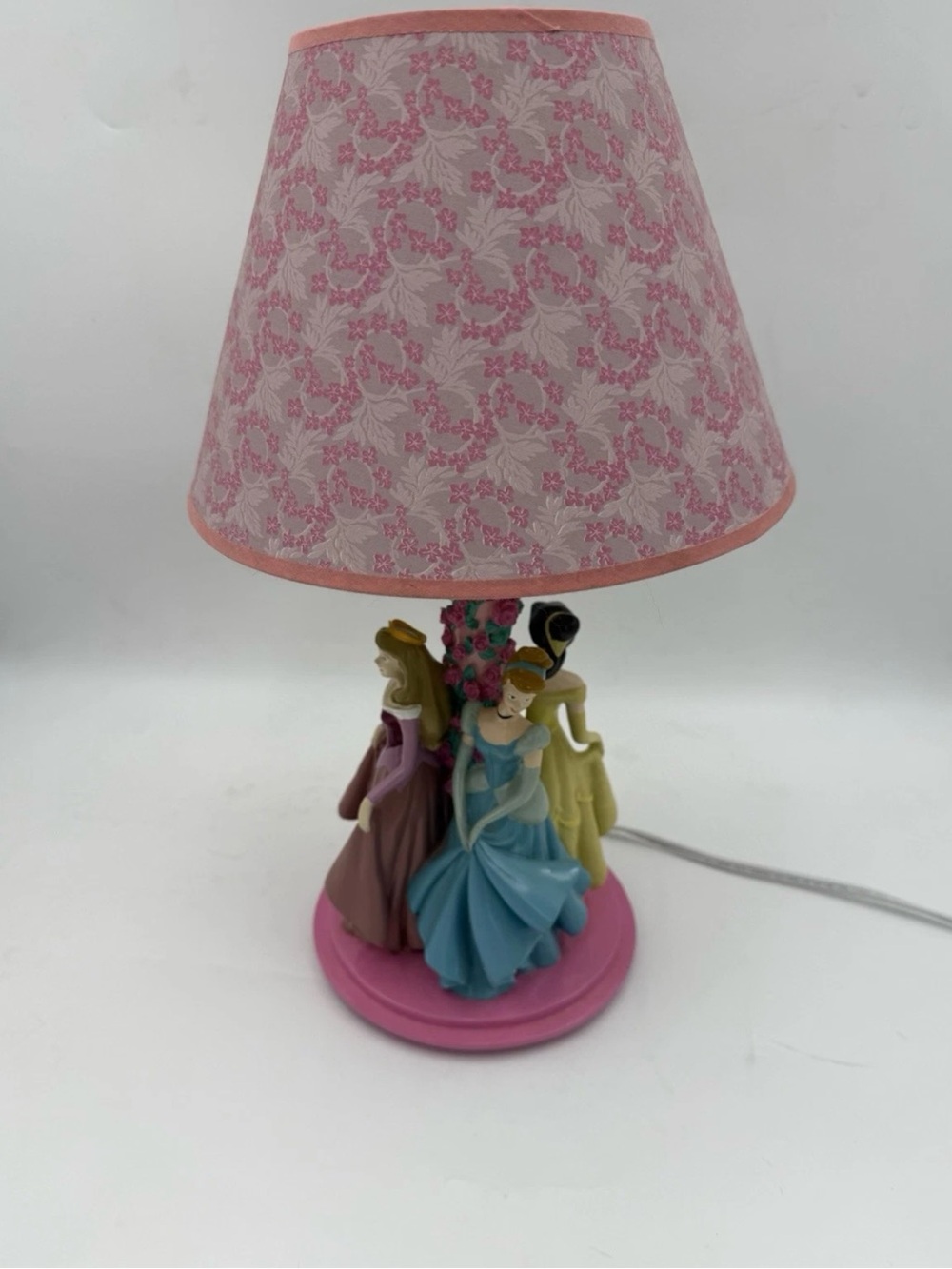 Vintage Disney Princess talking & dancing lamp w/ shade tested & working